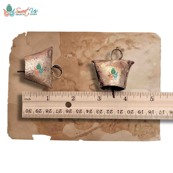 Rustic Vintage Chic Trapezoid Bells Meditation Craftwork Christmas Décor - Sweet Us