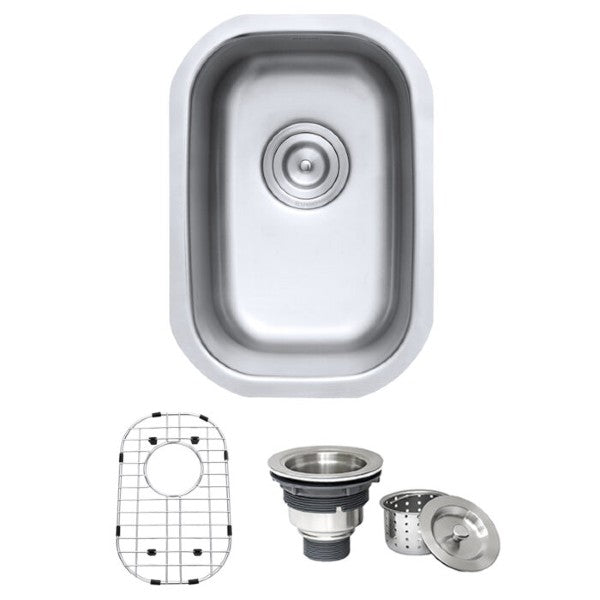 Ruvati Parmi RVM4111 12" Stainless Steel Bar Prep Undermount Sink