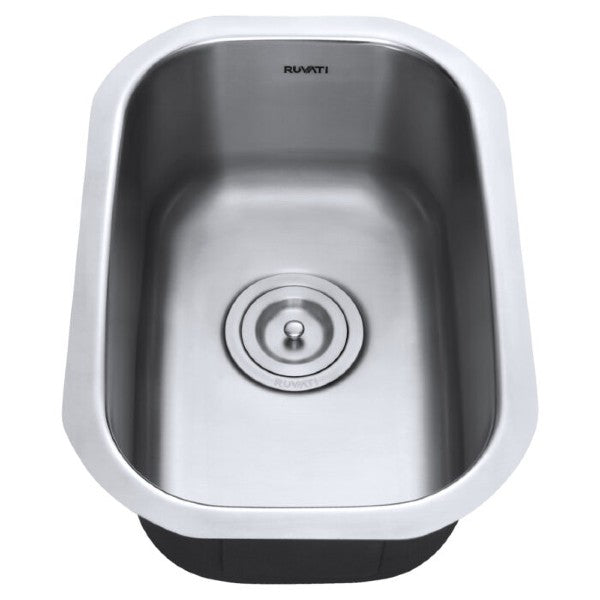 Ruvati Parmi RVM4111 12" Stainless Steel Bar Prep Undermount Sink