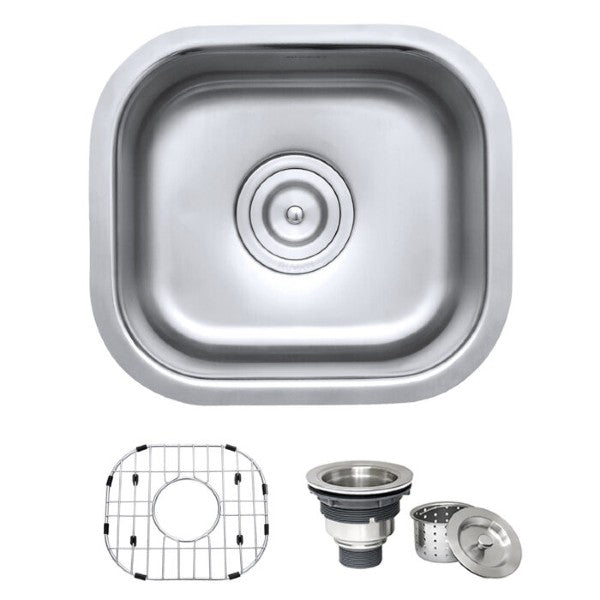 Ruvati Parmi RVM4136 13" Stainless Steel Bar Prep Undermount Sink
