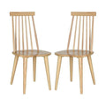 Safavieh American Homes 20" Natural Wood Country Farmhouse Spindle Side Chair - Set of 2