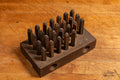 Set of Antique ⅛" Engraver's Letter Punches