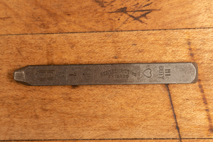 Set of Antique ⅛" Engraver's Letter Punches