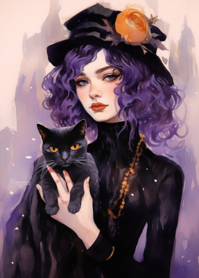 She Is Ready For Halloween