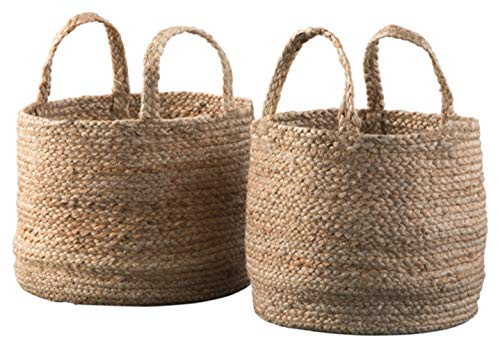 Signature Design by Ashley - Brayton Baskets - Set of 2 - Casual - Jute - Natural Color