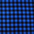 Single Layer Flannel Blanket - Black & Blue Plaid Flannel