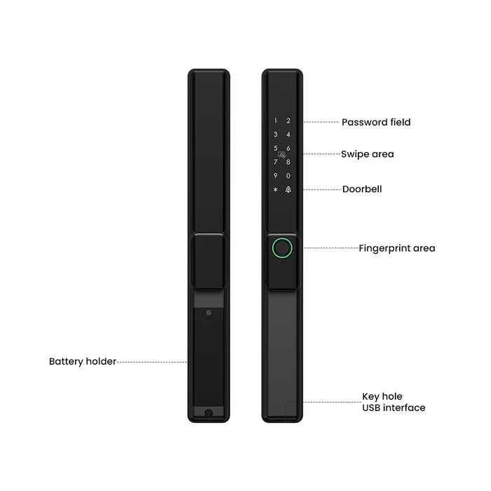 Sleek Waterproof Door Lock