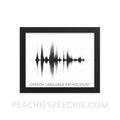 SLP Sound Wave Framed Poster - 8×10 - Posters peachiespeechie.com