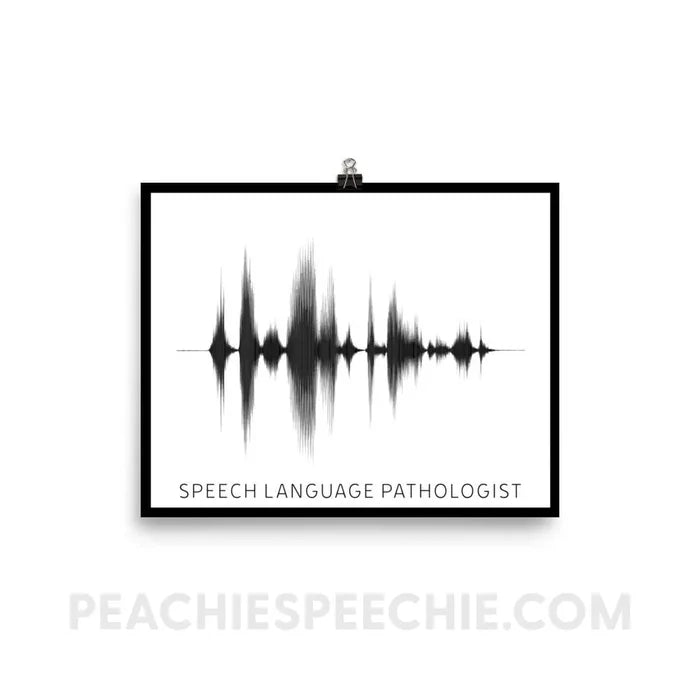 SLP Sound Wave Poster - 8×10 - Posters peachiespeechie.com