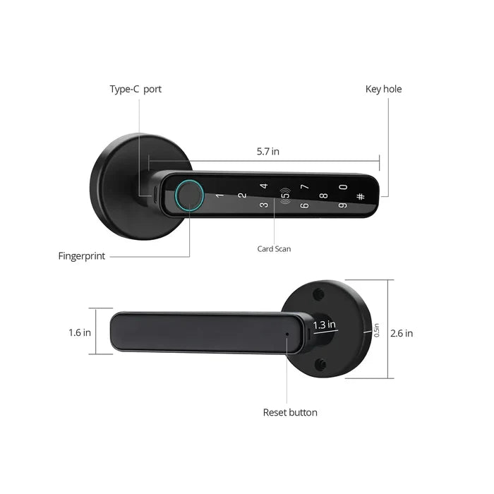 Keyless Smart Handle Door Lock