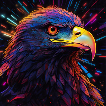 Spunky Neon Eagle