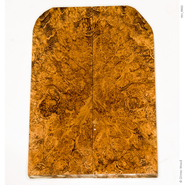 Stabilized black locust burl wood scales