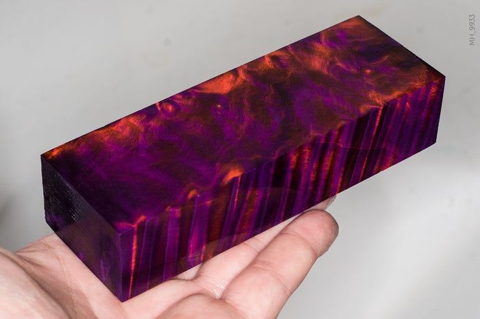 Stabilized curly cottonwood block