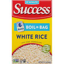 SUCCESS BOIL IN BAG RICE PRECOOKED LONG GRAIN WHITE RICE 21 OZ 6 CT #ROCK VALUE-ORDER BY TUESDAY EVENING OCT 27 ARRIVING NOV 04  FOR DELIVERY#