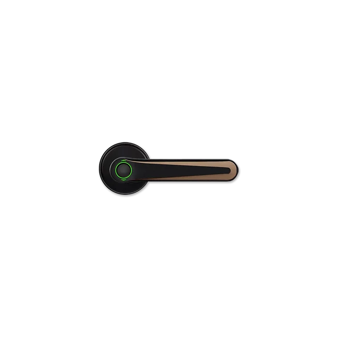 smart fingerprint door lock handle with biometric sensor and sleek modern design for secure home access in Pakistan