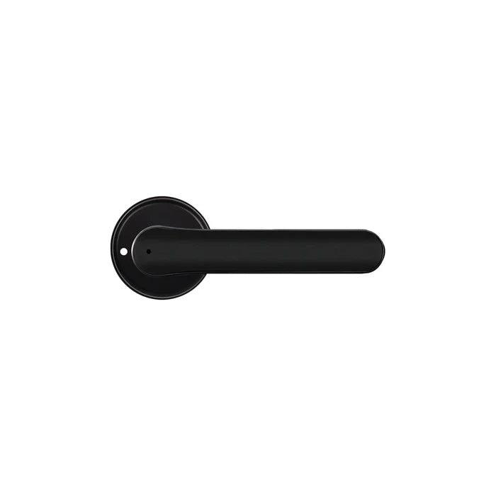 minimalist smart door lock handle back side view for modern home security system by Okasha Smart in Pakistan