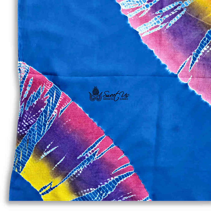 Swirlscape Sheer Soft Cotton Tie Dye Scarf for Women, Skyline - Sweet Us