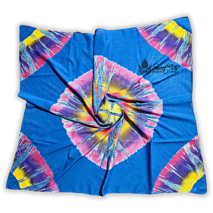 Swirlscape Sheer Soft Cotton Tie Dye Scarf for Women, Skyline - Sweet Us