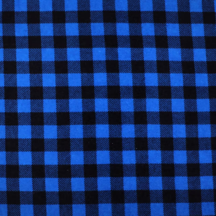 Table Runners & Placemats - Black & Blue Plaid Flannel