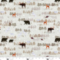 Chill Factor Wildlife Ice Flannel Fabric