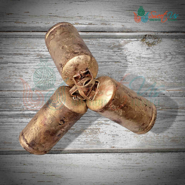 Tall Rustic Barrel Bells — 5.5" — Set of 3