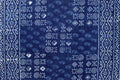 Handmade Cotton Hand Block Print Dabu Geometric Reversible Duvet Cover Queen Full Pillow Sham Black Blue - Sweet Us