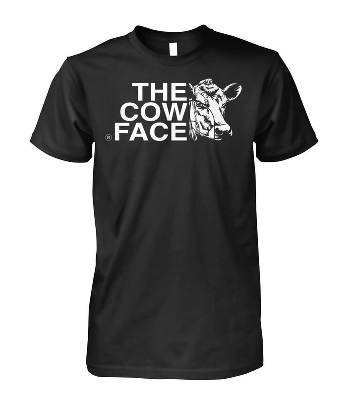 The cow face  - Men's and Women's t-shirt , Vneck, Hoodies - myfunfarm - clothing acceessories shoes for cow lovers, pig, horse, cat, sheep, dog, chicken, goat farmer