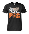 This girl loves her pigs - Men's and Women's t-shirt , Vneck, Hoodies - myfunfarm - clothing acceessories shoes for cow lovers, pig, horse, cat, sheep, dog, chicken, goat farmer