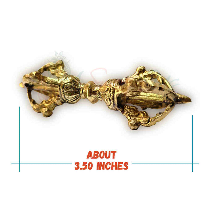 Tibetan Buddhist Antique Brass Dorje Vajra for Meditation, Enlightenment, Wisdom - Sweet Us
