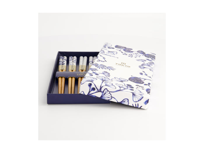 Tokyo Design Chopstick Gift set 5pc Japonica Gift Boxed