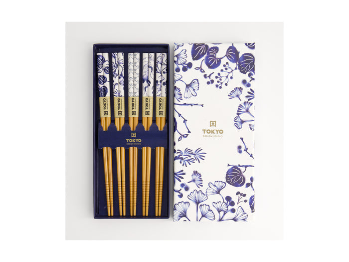 Tokyo Design Chopstick Gift set 5pc Japonica Gift Boxed