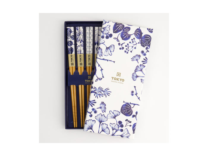 Tokyo Design Chopstick Gift set 5pc Japonica Gift Boxed