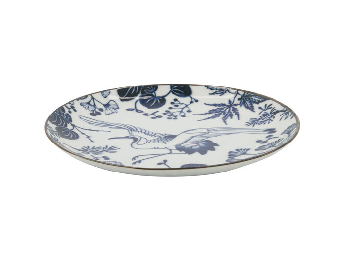 Tokyo Design Flora Japonica Plate 20cm - Crane