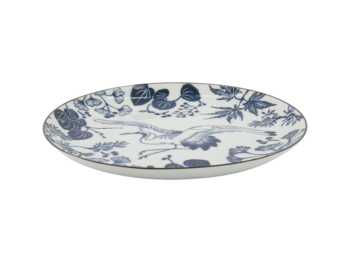 Tokyo Design Flora Japonica Plate 25cm - Crane