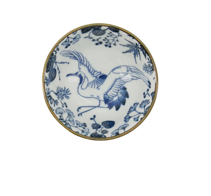Tokyo Design  Flora Japonica Rice Bowl 12x6cm - Crane
