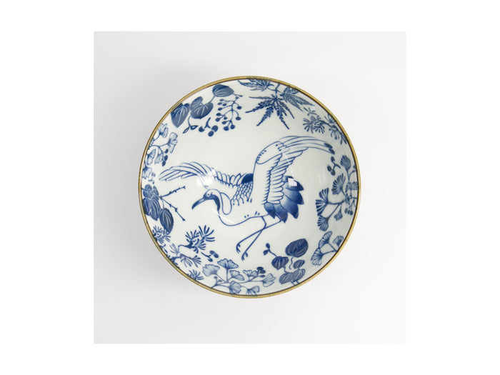 Tokyo Design Flora Japonica Sori Bowl 18x9cm - Crane