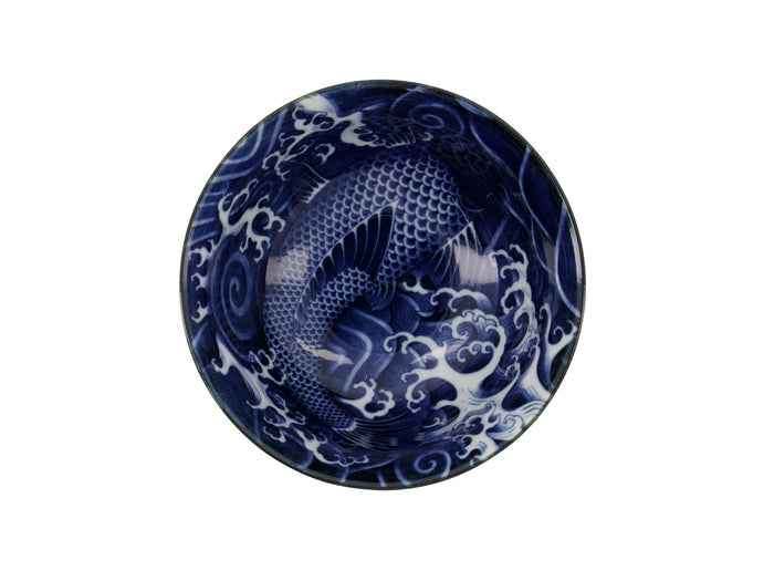 Tokyo Design Japonism Small Tayo Bowl 12x6cm - Blue Carp