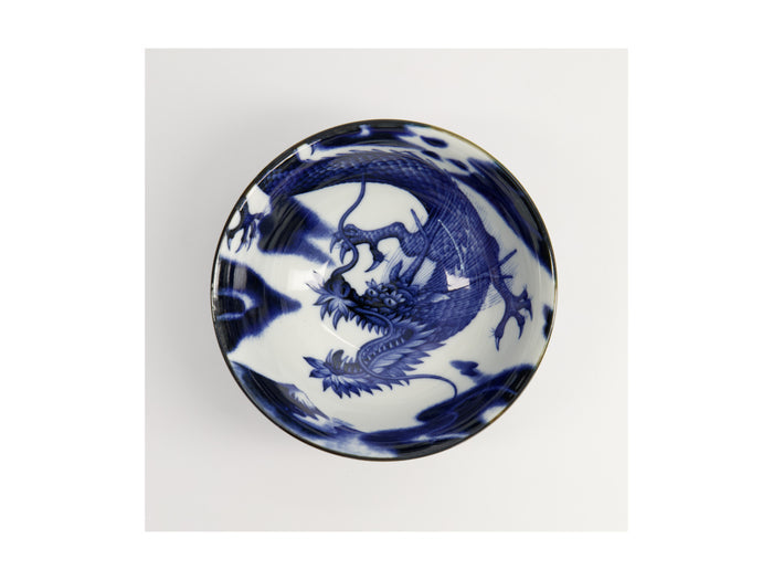 Tokyo Design Japonism Small Tayo Bowl 12x6cm - Blue Dragon