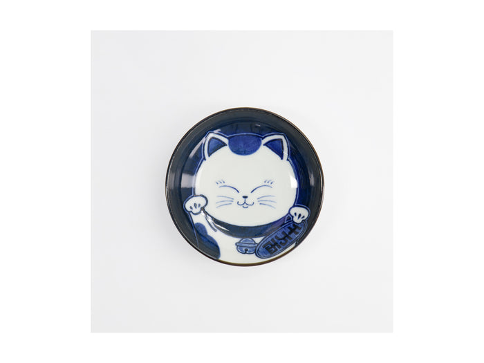 Tokyo Design Kawaii Cat Neko Sauce Dish 10x2.5cm - White Cat
