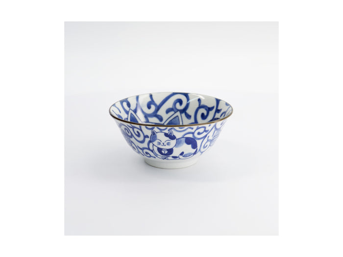 Tokyo Design Kawaii Cat Neko Tayo Bowl 15x6.5cm - Swirl Cat