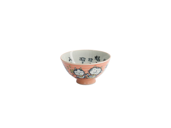 Tokyo Design Kawaii Rice Bowl 11.5x6cm Cat Neko - Blessed Pink