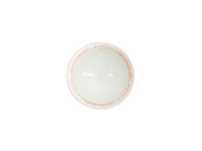 Tokyo Design Kawaii Rice Bowl 11.5x6cm Cat Neko - Nami Pink