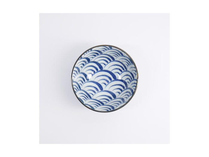 Tokyo Design Natsu Nami Rice Bowl Blue - 12x6cm