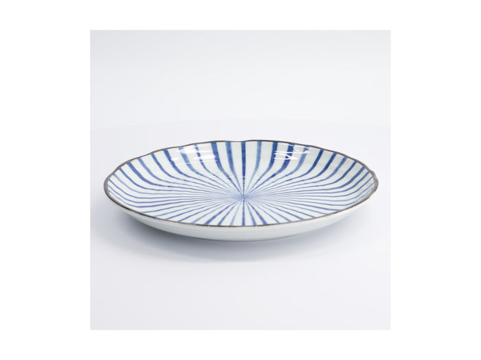 Tokyo Design Natsu Tokusa Plate Blue - 25cm