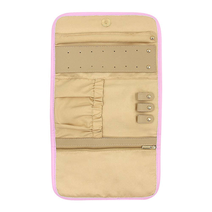 Travel Jewelry Roll Bag | Checkered