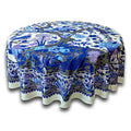 Tree of Life Tablecloth for Square Tables Cotton Floral Tablecloth Round 72 Inch - Sweet Us