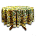 Tree of Life Tablecloth Round Cotton Floral Kitchen Dining Table Linen - Sweet Us
