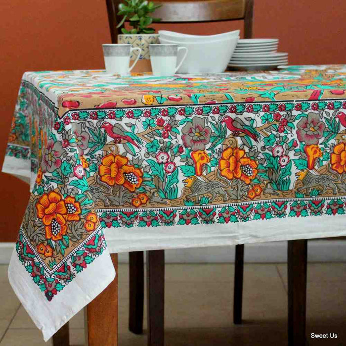 Tree of Life Cotton Tablecloth Square — Sandstone Orchard - Sweet Us