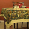 Tree of Life Tablecloth for Square Tables Cotton Floral Kitchen Dining Table Linen - Sweet Us