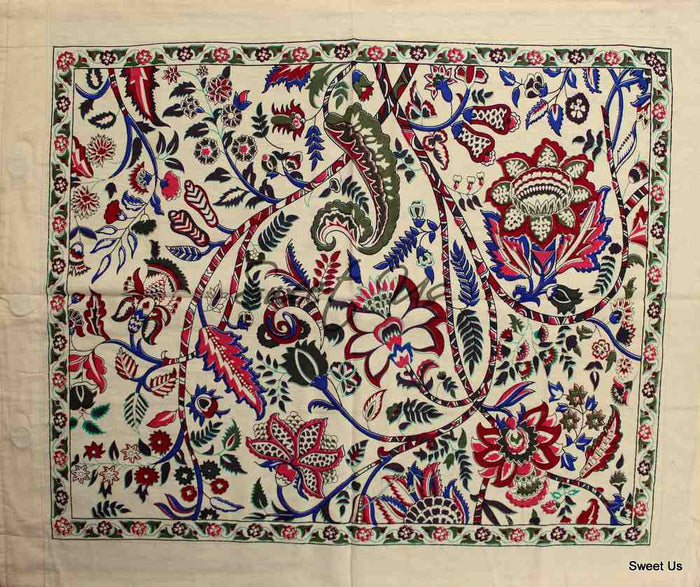 Tree of Life Floral Cotton Reversible Pillow Sham — Meadow Bloom - Sweet Us